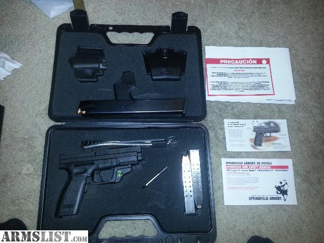 Springfield XD 9MM Compact with Crimson Trace LG448