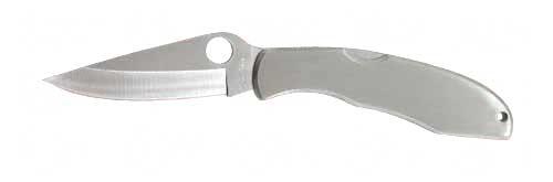 Spyderco Endura II Folding Knife Stainless Plain Spear Point/Oval T.