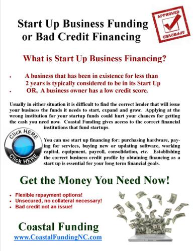 StartUp & Bad Credit Business Loans