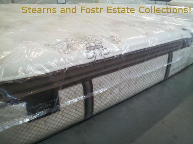 stearns and foster estate king luxury plush pillowtop sale