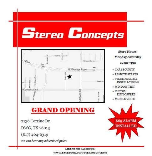 STEREO CONCEPTS ** Package Specials TODAY only **