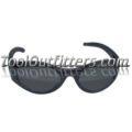 Stingers High Impact Safety Glasses - Black Frames/Shaded Lens