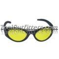 Stingers High Impact Safety Glasses - Black Frames/Yellow Lens