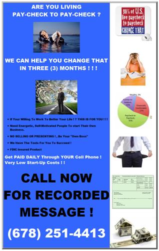 STOP LIVING FROM PAYCHECK TO PAYCHECK - In Only Three Short Months - Proven System - Find Out How d