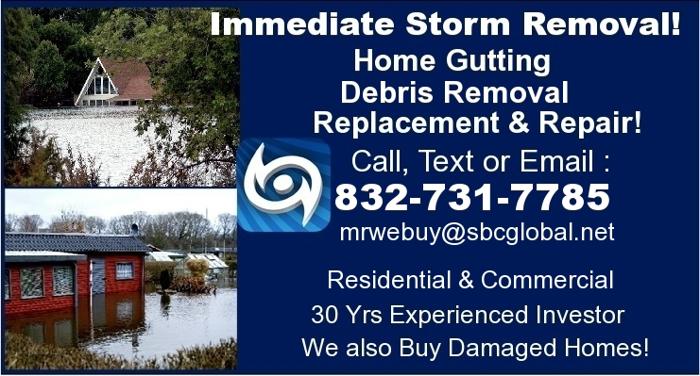 STORM REMOVAL TEAM! Residential or Commercial, 30 Yrs Experience