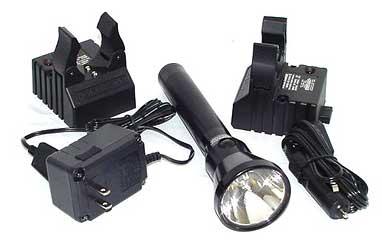 Streamlight Stinger LED Flashlight C4 LED 185 Lumens AC/DC 2 Holder.