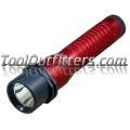 Strion LED Rechargeable Flashlight with AC/DC - Red