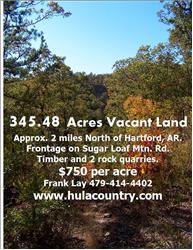 Sugar Loaf Mountain Road Co. Rd. 264 - Ph. 479-452-5597