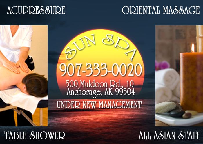 SUN SPA !! Best Asian Massage & Table Shower !! (907) 333- 0020