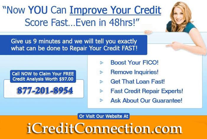 Superior Credit Fix. Let us help. Call us TOLL FREE at 877-201-8954.