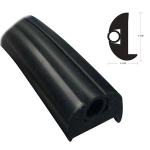 TACO Flex Vinyl Rub Rail Kit - Black w/Black Insert - 50' (V11-2423.