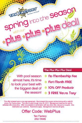 Tan Factory's New Plus Plus Plus Deal Is Here!