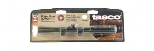Tasco Rimfire Rifle Scope 3-7X 20 30/30 TV Gloss 3/4