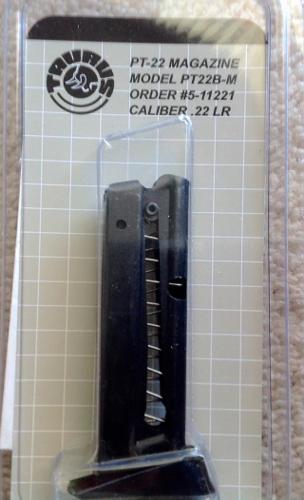 TAURUS PT-22 MAGAZINE CALIBER .22LR