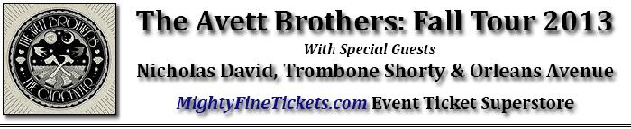 The Avett Brothers Fall Tour 2013 Concert Tickets Tour Dates, Schedule