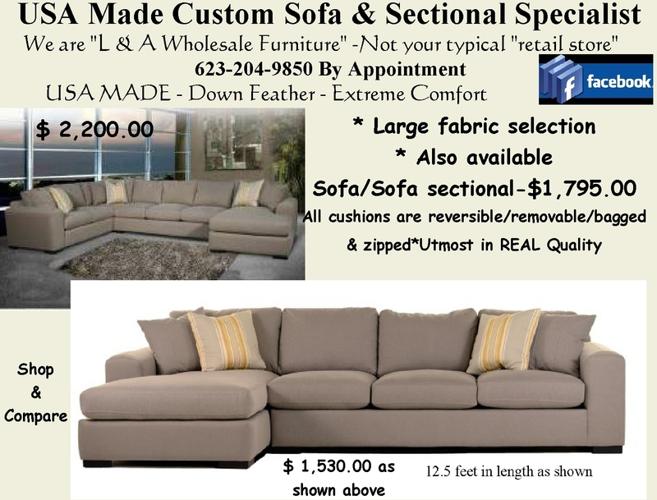 The ?VIBE? Sectional ? Available in a multitude of sizes and configurations.