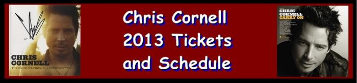 Tickets For Chris Cornell Sovereign PAC Reading, PA, November 22 2013