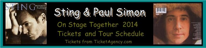 Tickets For Sting & Paul Simon United Center Chicago February 25 2014