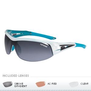 Tifosi Altar Interchangeable Lens Sunglasses - Gloss White & Teal (.