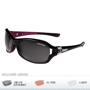 Tifosi Dea Interchangeable Lens Sunglasses - Gloss Black & Pink (90.