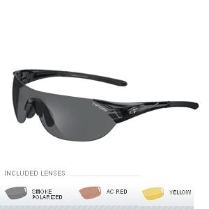 Tifosi Podium S Polarized Interchangeable Sunglasses - Gloss Black .