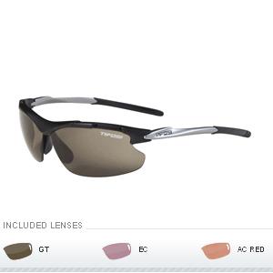 Tifosi Tyrant Golf Interchangeable Lens Sunglasses - Matte Black (7.