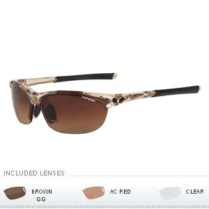Tifosi Wisp Interchangeable Lens Sunglasses - Crystal Brown (40104702)