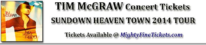 Tim McGraw Tour Concert in Atlanta GA Tickets 2014 Aarons Amphitheatre