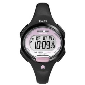 Timex Ironman 10 Lap Mid Size Watch - Black/Light Pink (T5K522)
