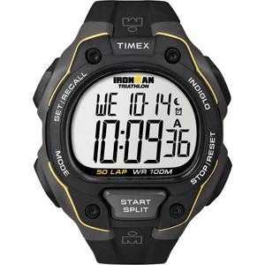 Timex Ironman 50 Lap Watch - Black/Yellow (T5K494)