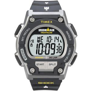 Timex Ironman Shock Resistant 30-Lap Watch - Black/Yellow (T5K1959J)