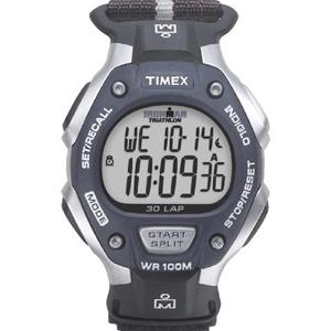 Timex Ironman Triathlon 30 Lap Full Size Silver/Blue/Black (T5H421)