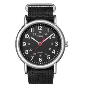 Timex Weekender Slip-Thru Watch - Black/Black (T2N647)