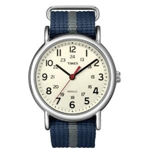 Timex Weekender Slip-Thru Watch - Navy/Gray (T2N654)
