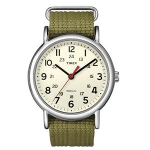 Timex Weekender Slip-Thru Watch - Olive Green (T2N651)
