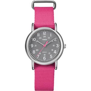 Timex Weekender Slip Through Mid Size - Pink (T2N834)