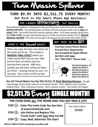 to 10000 monthly with this simple flyer!