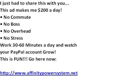 ? ? Top Affiliate Creates New System, Residual $20.00's in your Bank
