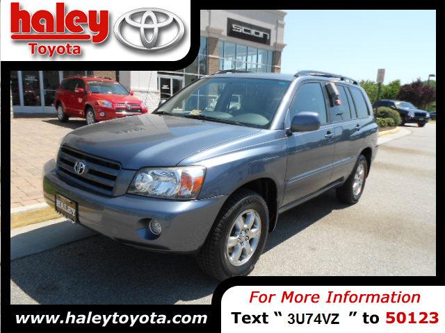 toyota highlander haley toyota has it for less-free carfax report h47225a not specified