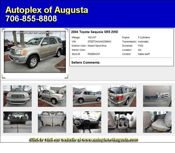 Toyota Sequoia SR5 2WD - Call Now