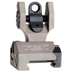 Troy Industries BattleSight Folding Rear Sight Picatinny Mount - FDE