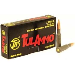 TulAmmo 7.62x54R 148Gr Full Metal Jacket Bi-Metal 20 Rounds