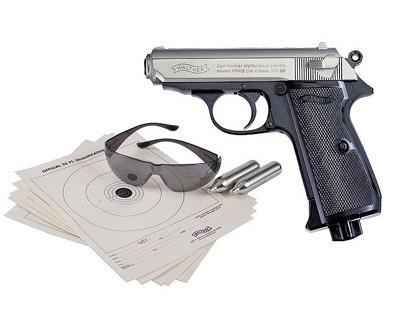 Umarex USA 2252214 Walther PPK/S Blk/Nkl Kit .177 BB