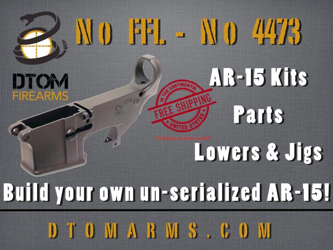 Un-Serialized AR-15 lowers! 100% legal! No 4473 needed