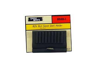Uncle Mike's Buttstock Shell Holder Open Style Black Rifle 8848-1