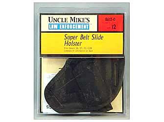 Uncle Mike's Super Belt Slide Holster Ambidextrous Black 3.75