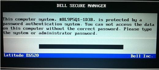 Unlock your Dell Laptop with a Dell Administrator Password