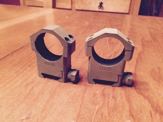 Used Badger Ordnance High 30mm Rings