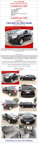 ^~ Used Chrysler Town & Country 4Dr Wgn Touring Brilliant Black Crystal Prl 2008: Dallas 8R103493