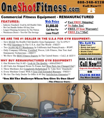 Used Gym Equipment - Fire, Police, Corporate